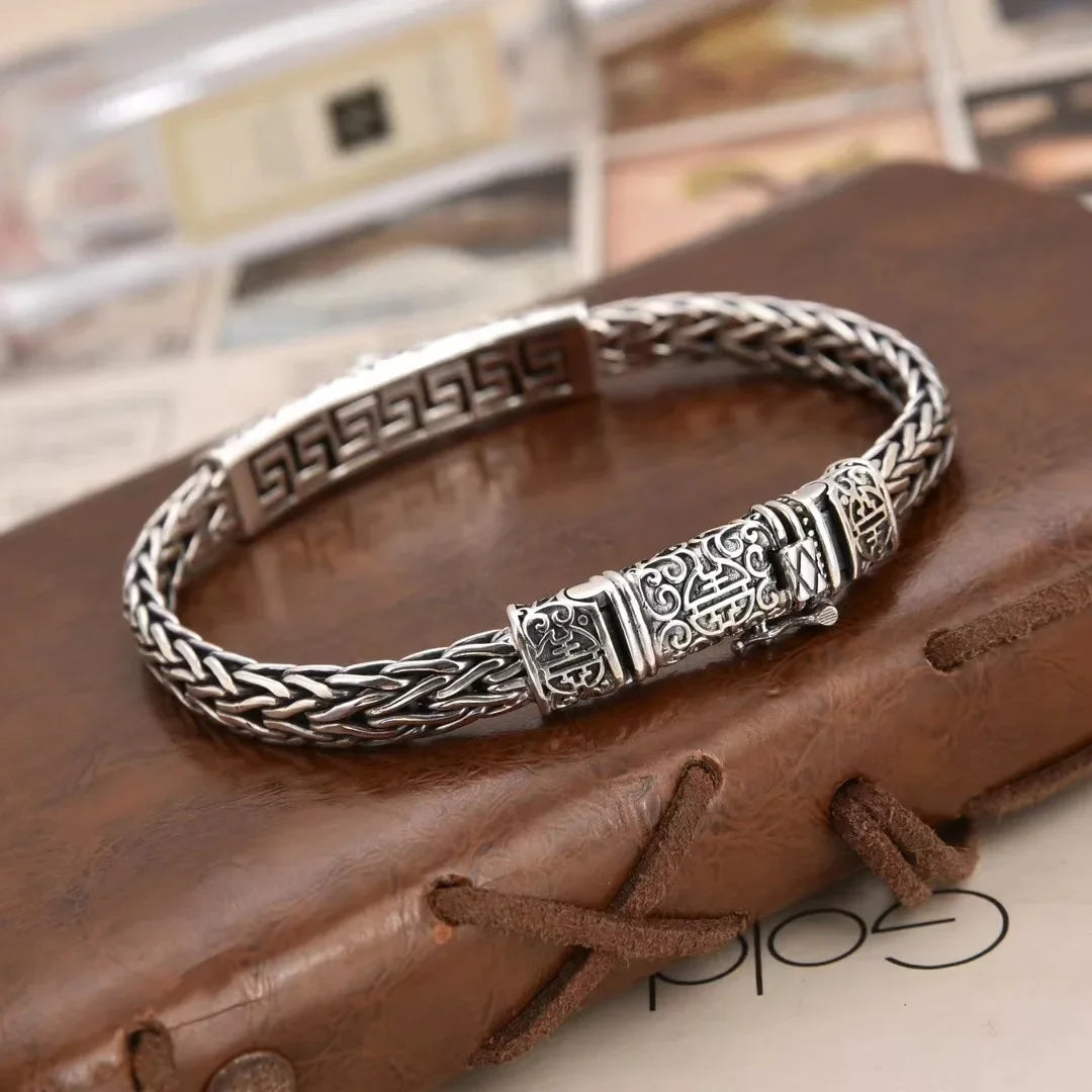 New Hand-Woven Trend Black Diamond Geometric Chain