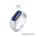 Vintage Lapis Lazuli Natural Stone Ring