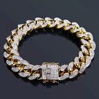 Luxury Iced Out Cuban Link Chain Bracelet