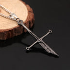 Movie Aragorn Narsil Broken Sword Cosplay Necklace Vintage Punk