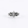 Retro Six Point Star Punk Gothic Adjustable Open Ring