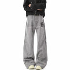Y2K Jean For Man Washed American Straight Leg Denim Pants