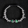 Stainless Steel Beaded Natural Tiger Eye Stone Vintage Bracelets