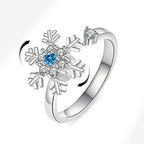 Sunflower Diamond Zircon Rotatable Ring