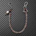 Gothic Spine Bone & Large Skull Heavy Duty Wallet Pocket Chain