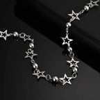 Hiphop Metal Pants Chain Pentagram Black Spider Pants Chain