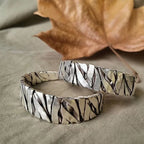 Retro C-shaped Braided Alloy Men Bracelet Silver Color Simple Cuff Bracelet Fashion Jewelry Accessory