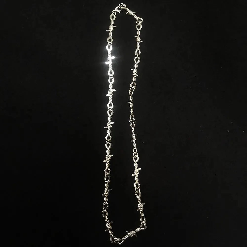 Hip-hop Gothic Punk Barbed Wire Little Thorns Chain Choker Jewelry Gifts