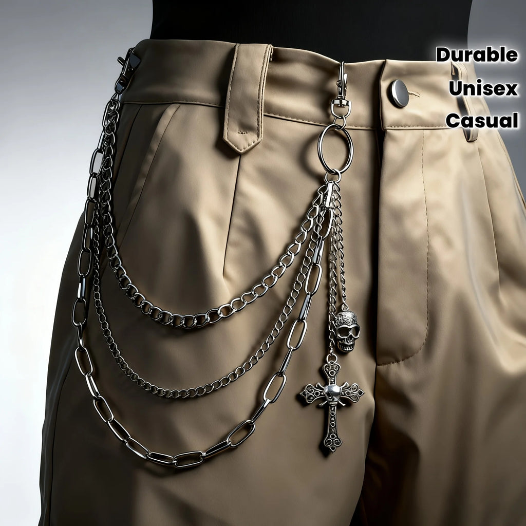 Pants Chain Biker Skull Cool EMO Punk Hip Hop Rock Chain Wallet