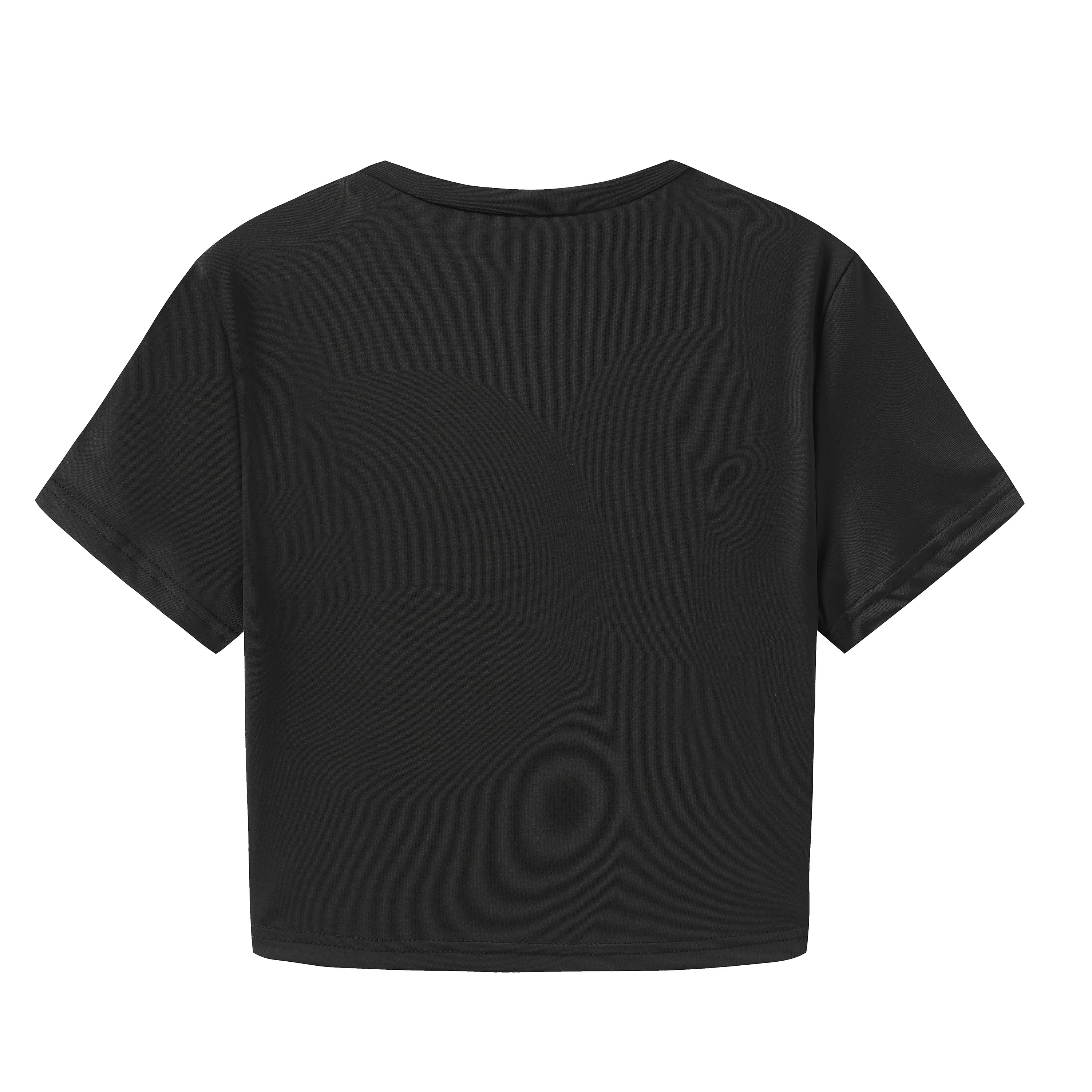Y2k Streetwear Gothic Retro Emo Girl 2000s Top Letter Printed Pattern Short Sleeve T-shirt Beautiful Cutting Top Baby T-shirt