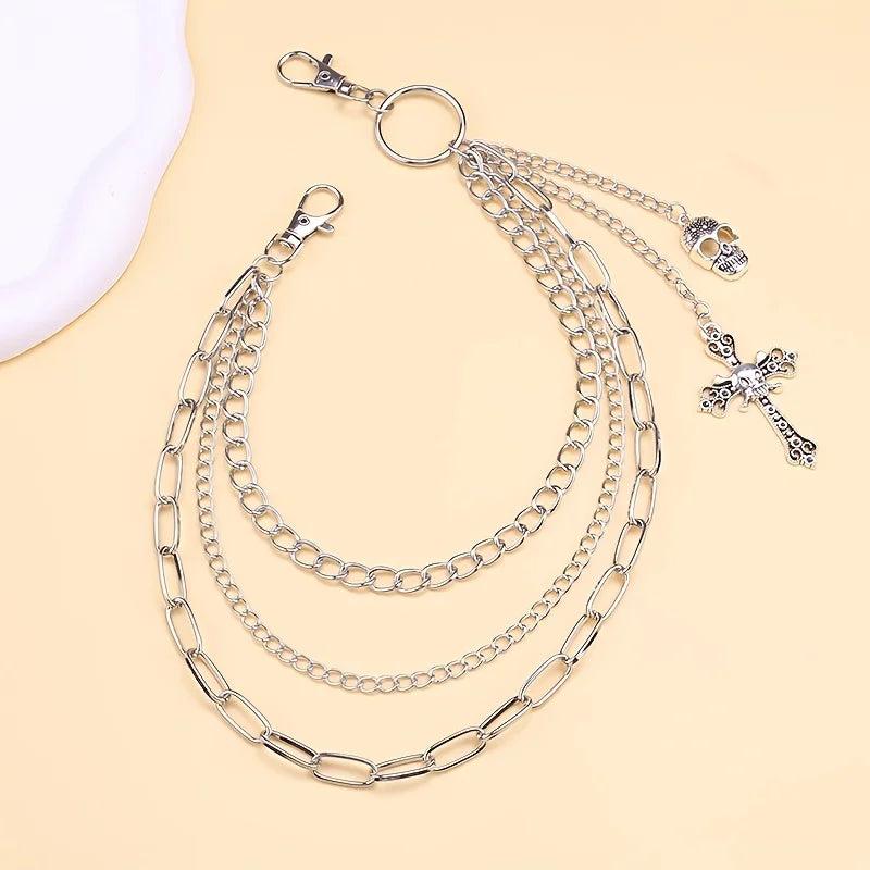 Pants Chain Biker Skull Cool EMO Punk Hip Hop Rock Chain Wallet