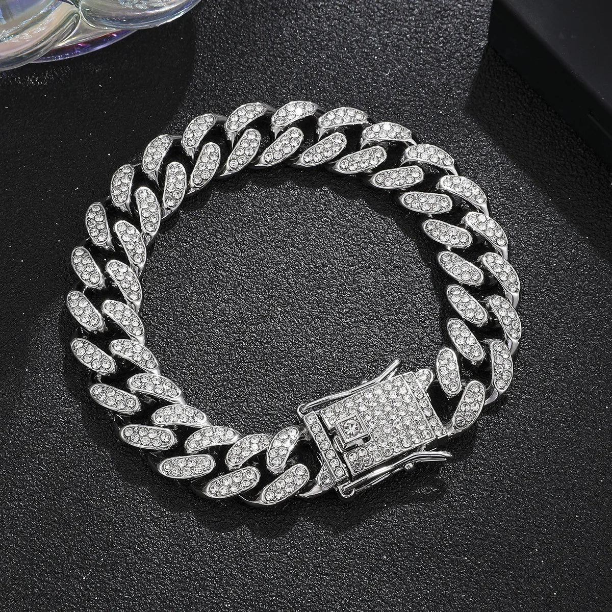 Luxury Iced Out Cuban Link Chain Bracelet