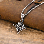 Vintage Celtic Knot Nordic North Stainless Steel  Necklace