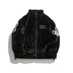 Winter New American Street Letter Embroidered Fleece Casual Warm Jackets